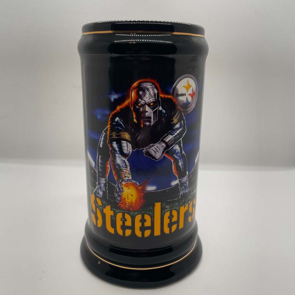 NFL Pittsburgh Steelers Beer Ceramic Black‎ Stein Mug